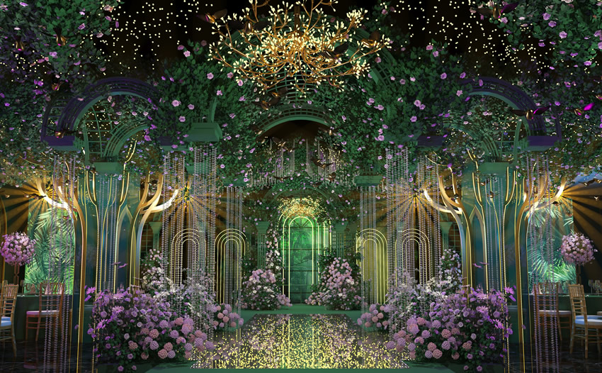 万荣奇妙森林婚礼堂效果展示