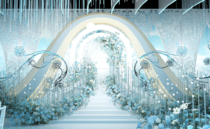 万荣釡香烙馍村水晶厅效果展示